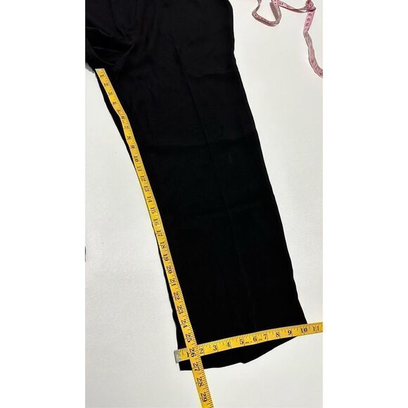 Eileen Fisher Cropped Ankle Pants Straight Leg Trouser Dress Pants Black Large - Picture 6 of 13
